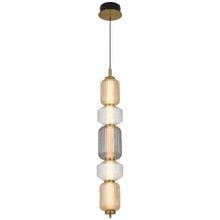 Brass Torso Vertical 5 Light LED Pendant
